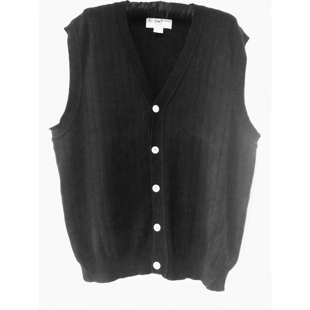 BAYRON NELSON Eleven Straight Men's Black Vest Size L ( 865)